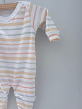 Load image into Gallery viewer, Footed Romper - Candy Stripes