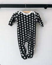 Load image into Gallery viewer, Footed Romper -  Skull White