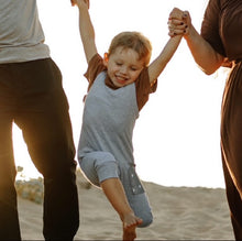 Load image into Gallery viewer, Summer Romper - Grey /Cross Pocket