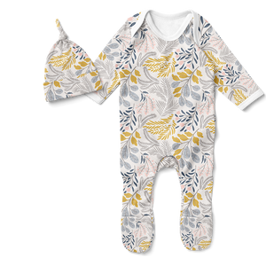 Footed Romper Set - Chamomile