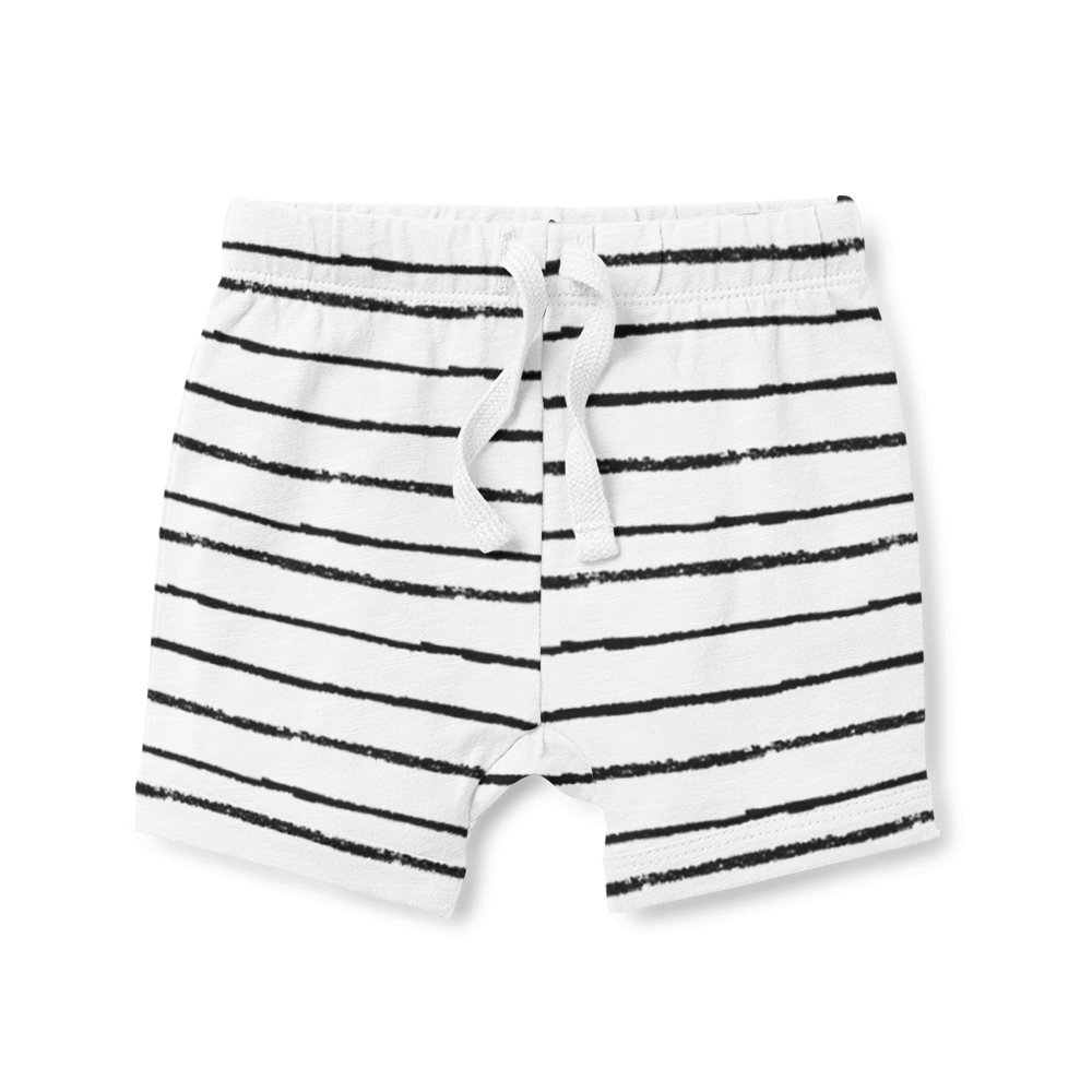 Shorts -Stripe White