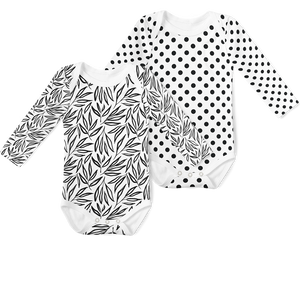 2-Piece Long Sleeve Onesie Set - Ava/ Polka Dot
