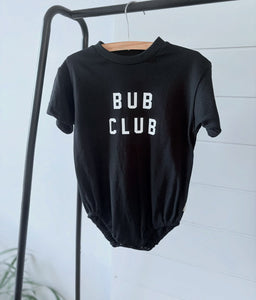 Baggy Romper  - Bub Club Black