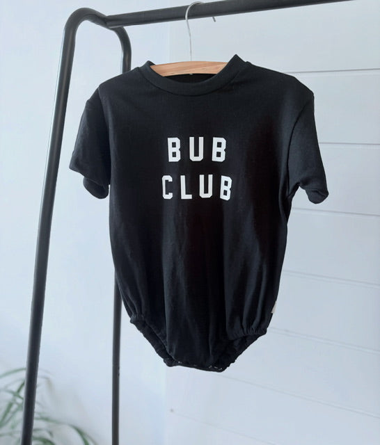 Baggy Romper  - Bub Club Black