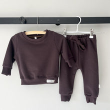 Load image into Gallery viewer, SALE - Tracksuit set - Brushed Fleece Brown
