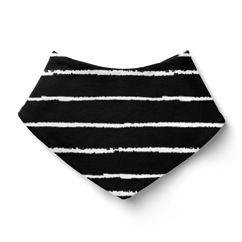SALE - Bandana Bib - Stripe black