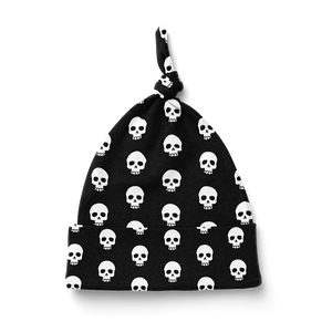 Knot Beanie - Skull white