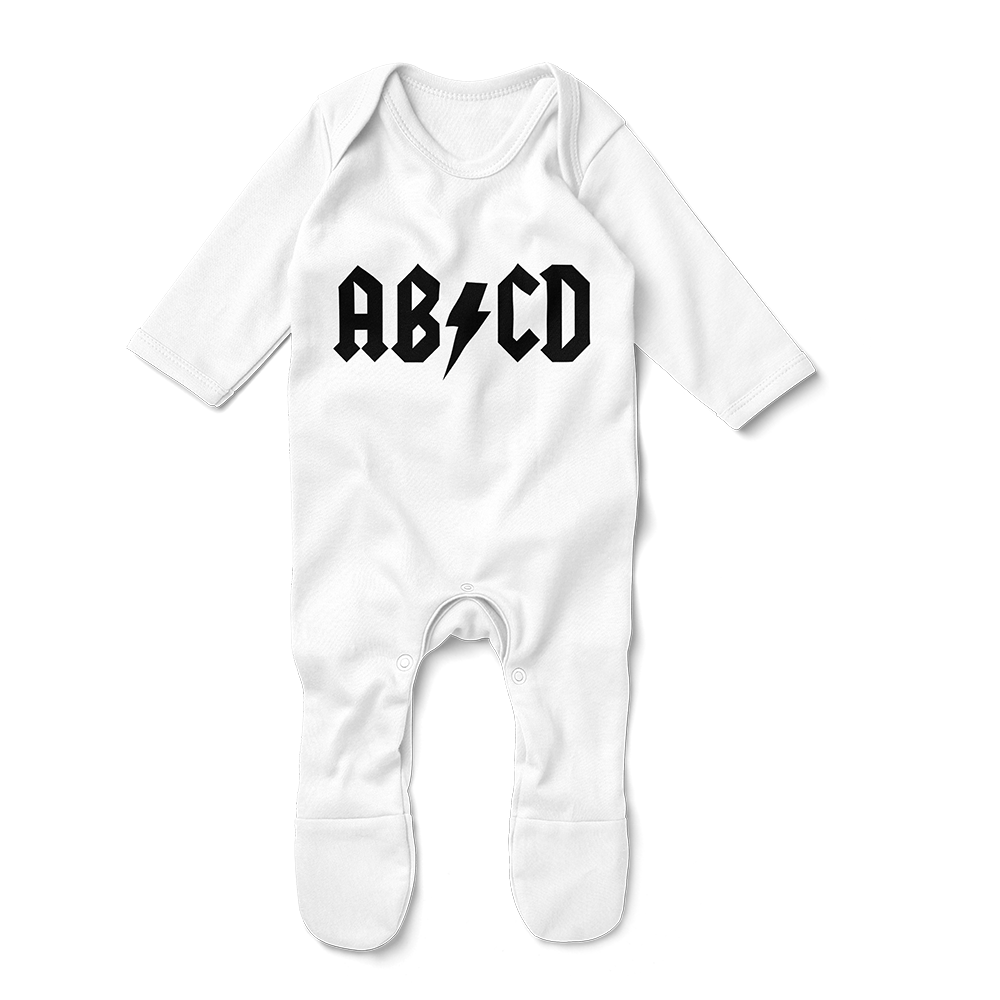 Footed Romper - ABCD