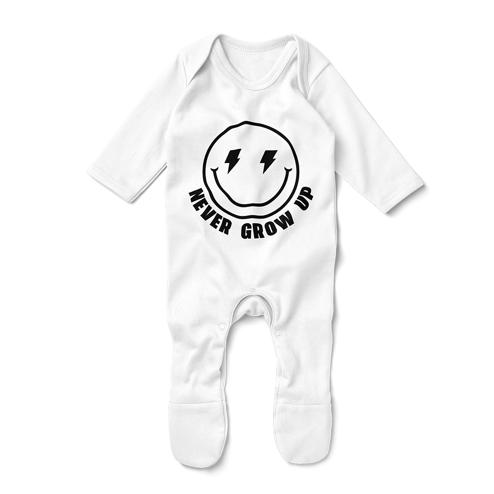 Footed Romper - Never Grow up