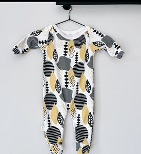 Footed Romper -  Abstraction