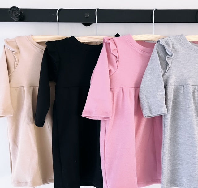 SALE - Winter dress - Dusky Pink