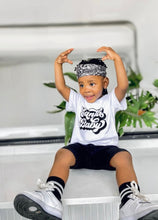 Load image into Gallery viewer, 2 -Piece Shorts/T.Shirt Set - Santa Baby Black &amp; White
