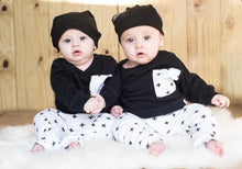 Load image into Gallery viewer, Sweater - Black/Cross White Pocket
