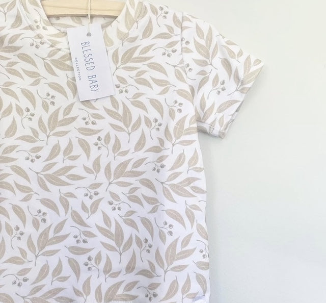 Short Sleeve T-Shirt - Willow Leaf Stone