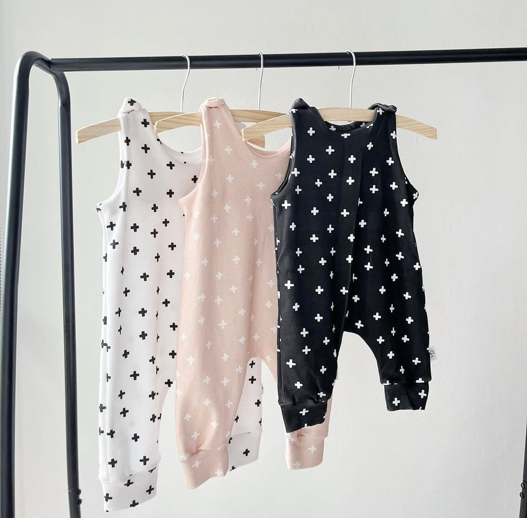 Summer Romper - Cross White