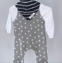 Load image into Gallery viewer, Summer Romper - Grey Cross
