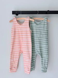 Summer Romper - Stripe Blush