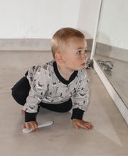 Load image into Gallery viewer, Sweater Set - Mr Fox /Stripe Black
