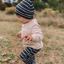 Load image into Gallery viewer, Sweater Set - Stripe Black/ Stone
