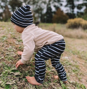 Sweater Set - Stripe Black/ Stone
