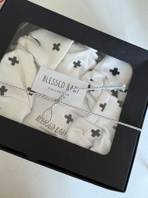 Baby Gift Box Set - Cross Black
