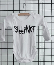 Load image into Gallery viewer, SALE - Long Sleeve Onesie - Sleepnot WHITE
