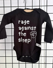 Load image into Gallery viewer, SALE - Long Sleeve Onesie - Rage Against the Sleep
