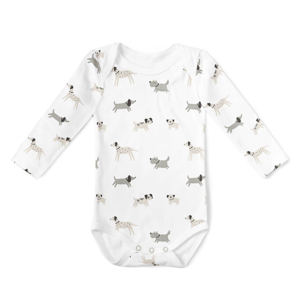 Long Sleeve Onesie - Dogs