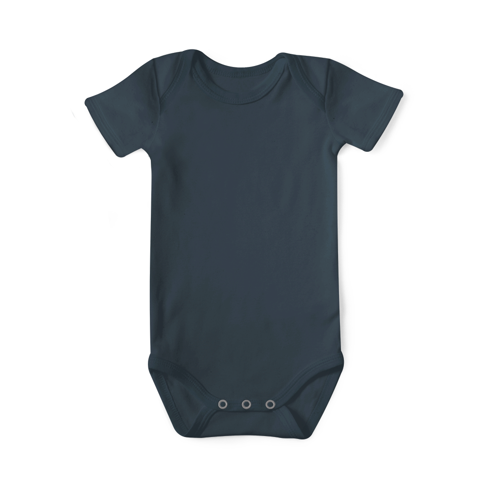 Baby Basics - Short Sleeve Onesie - Navy