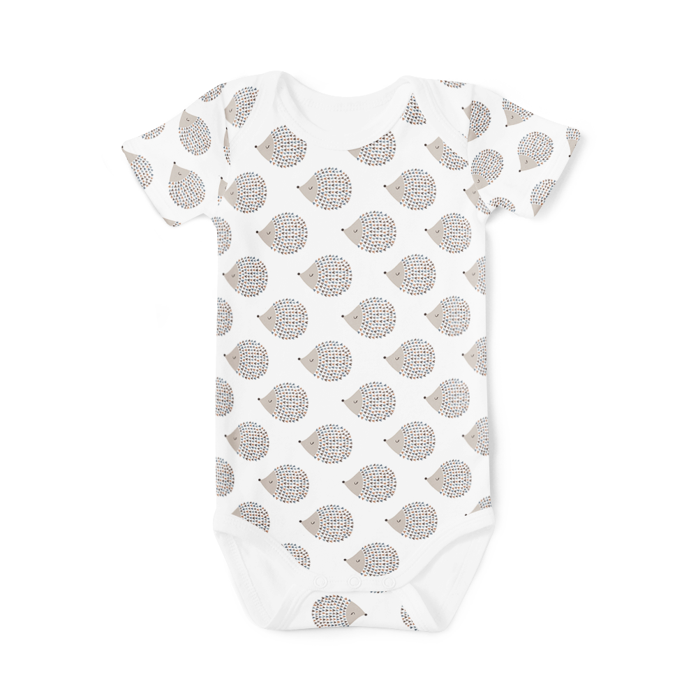 Short Sleeve Onesie -  Hedgehogs