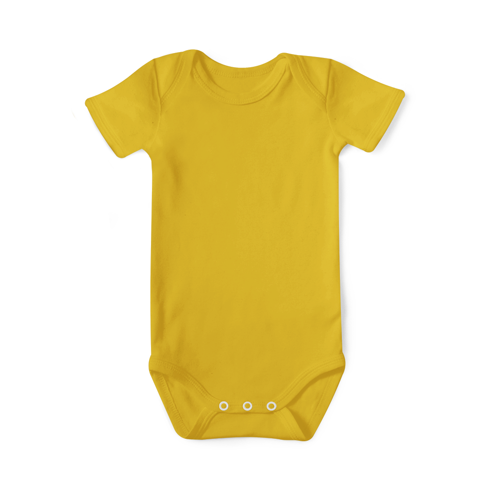 Baby Basics - Short Sleeve Onesie - Mustard