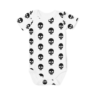 Short Sleeve Onesie -  Skulls