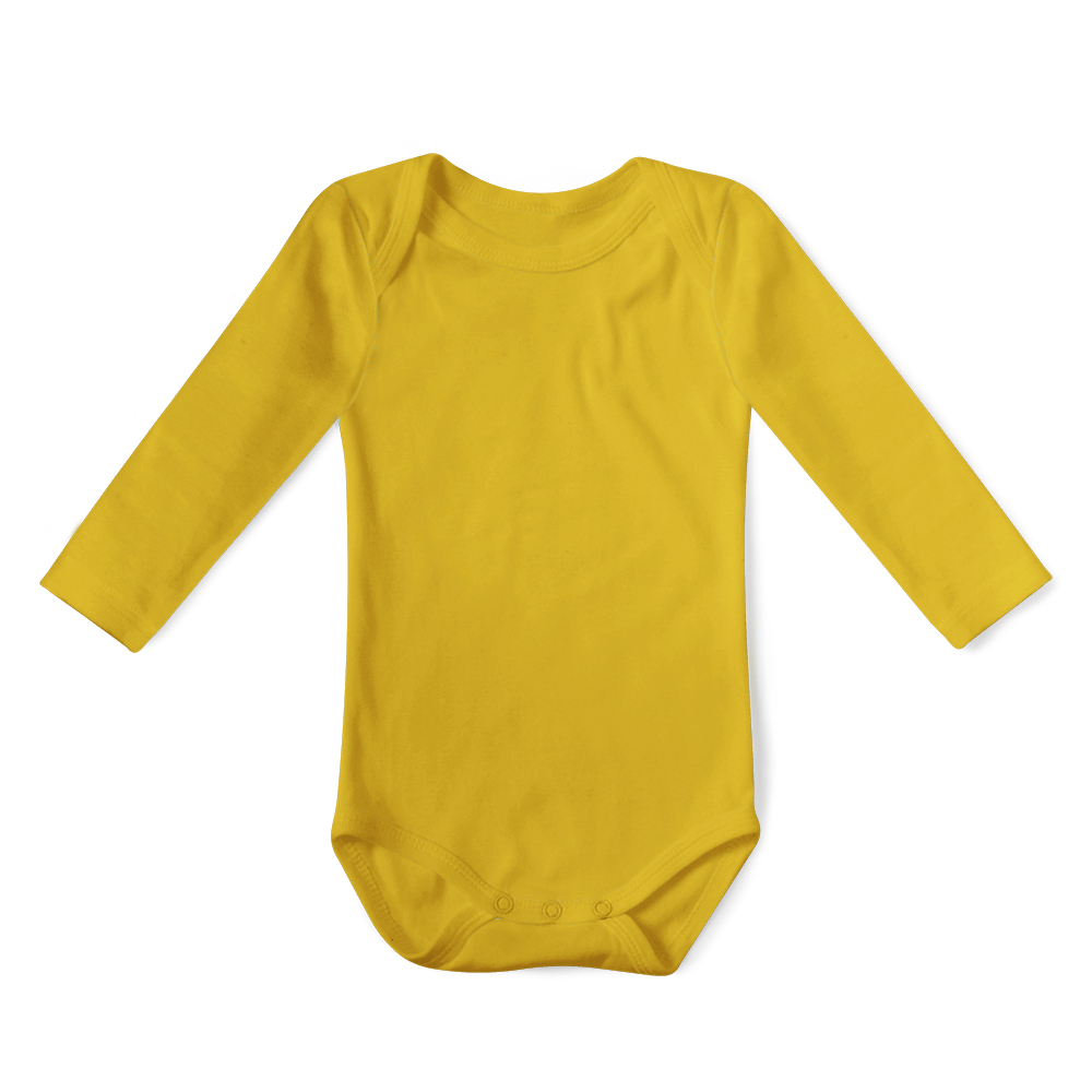 SALE - Long Sleeve Onesie - Mustard