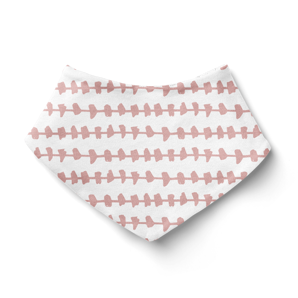 Bandana Bib - Morse Pink