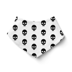 Bandana Bib - Skull Black