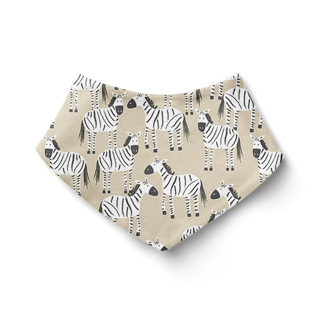 Bandana Bib - Zebra