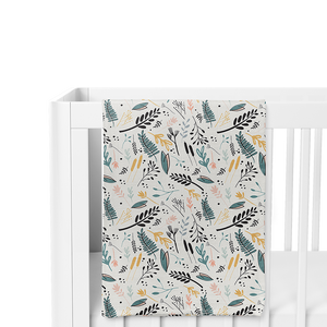SALE - Summer Set and blanket - Wild Floral set & Yellow