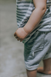 Tank Top - Grey White Lines