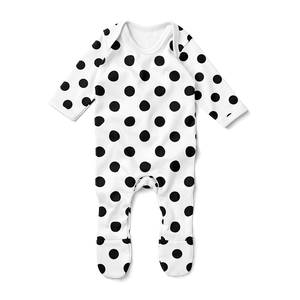 Footed Romper -  Polka Dot