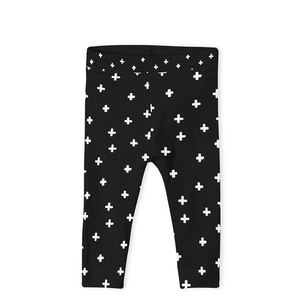 Leggings - Cross White