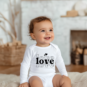 Long Sleeve Onesie - Love Love love