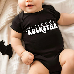 Short Sleeve Onesie - Go Little Rockstar