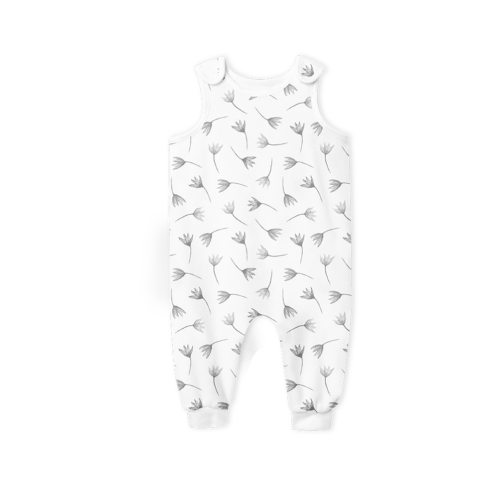 SALE - Summer Romper - Painted flowers