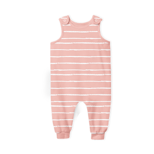 Summer Romper - Stripe Blush