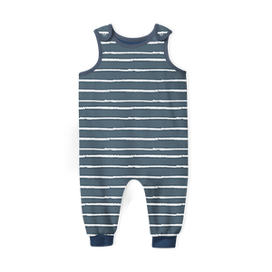 Summer Romper - Stripe Midnight