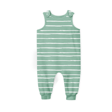 Load image into Gallery viewer, Summer Romper - Stripe Sage
