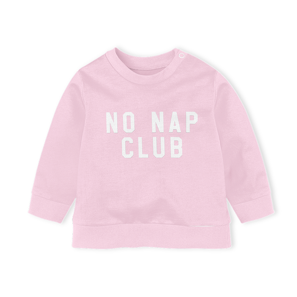 Sweater - No Nap Club Pink