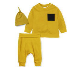 Load image into Gallery viewer, Sweater Set - Mustard - black pocket
