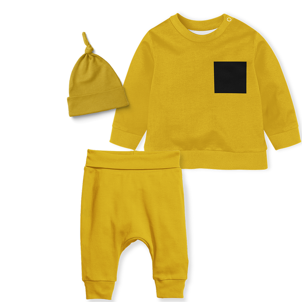 Sweater Set - Mustard - black pocket