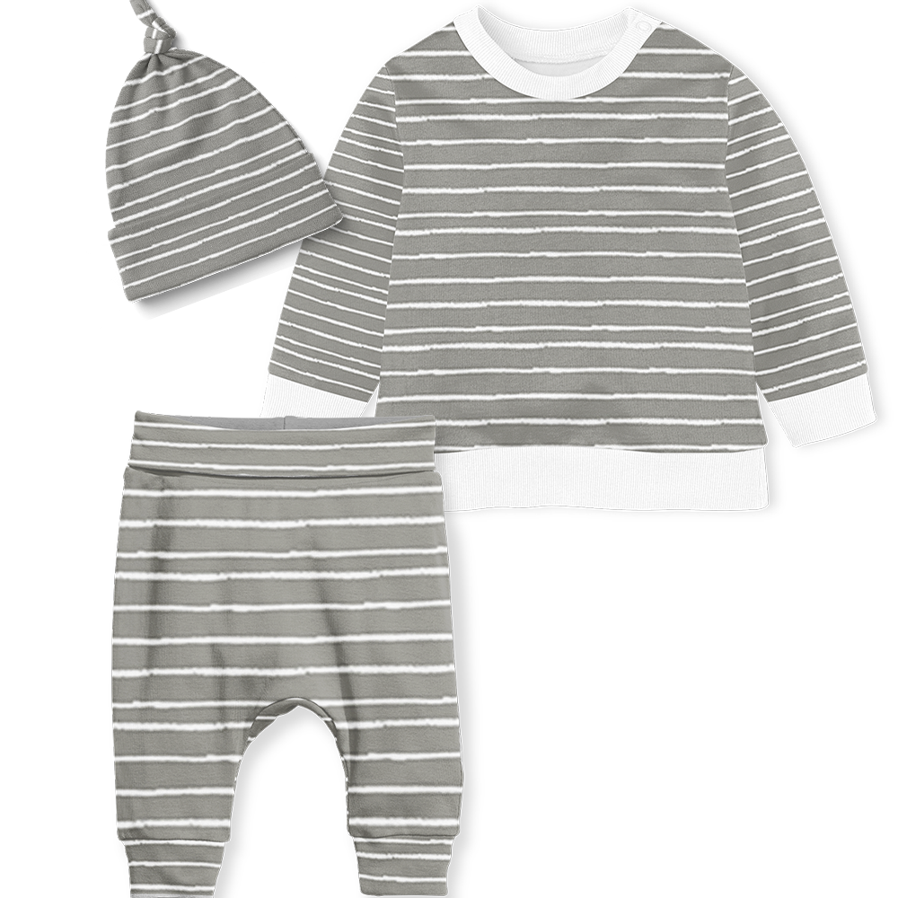 Sweater Set - Stripe Grey